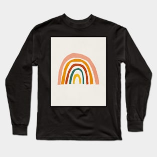 Rainbow, Abstract, Mid century modern kids wall art, Nursery room Long Sleeve T-Shirt